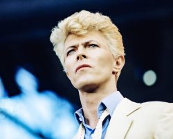 David Bowie performing in August 1983 in Canada on his Serious Moonlight Tour.